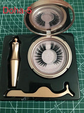 Load image into Gallery viewer, 2019 New Hot Magnetic Liquid Eyeliner &amp; Magnetic False Eyelashes &amp; Tweezer Set Waterproof Long Lasting Eyeliner False Eyelashes