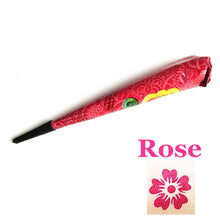 Load image into Gallery viewer, Drop Ship Indian Henna Paste Temporary Tattoo Waterproof Body Paint hena Art Cream Cone For Stencil Mehndi Body Art TSLM2
