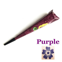 Load image into Gallery viewer, Drop Ship Indian Henna Paste Temporary Tattoo Waterproof Body Paint hena Art Cream Cone For Stencil Mehndi Body Art TSLM2