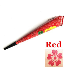 Load image into Gallery viewer, Drop Ship Indian Henna Paste Temporary Tattoo Waterproof Body Paint hena Art Cream Cone For Stencil Mehndi Body Art TSLM2