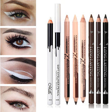 Load image into Gallery viewer, Black &amp; Brown &amp; White Eyeliner Pencil Waterproof Long Lasting Eye Liner Pen Quality Eyes Makeup Kit Sex Fashion Eye Cosmetic
