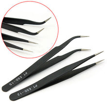 Load image into Gallery viewer, Fashion Nail Art Acrylic Gel Picking Tool Rhinestones Gem Decor Black Eyelash Tweezers DIY hand clip 1.0MM