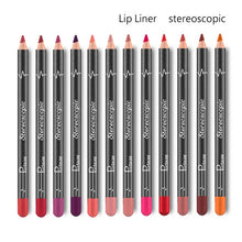 Load image into Gallery viewer, 12 Colors/Set Sexy Matte Lip Stick Lipliner Lip Liner Pencil Matt Nude Lipsliner Pen Set Beauty Makeup Tool Cosmetic